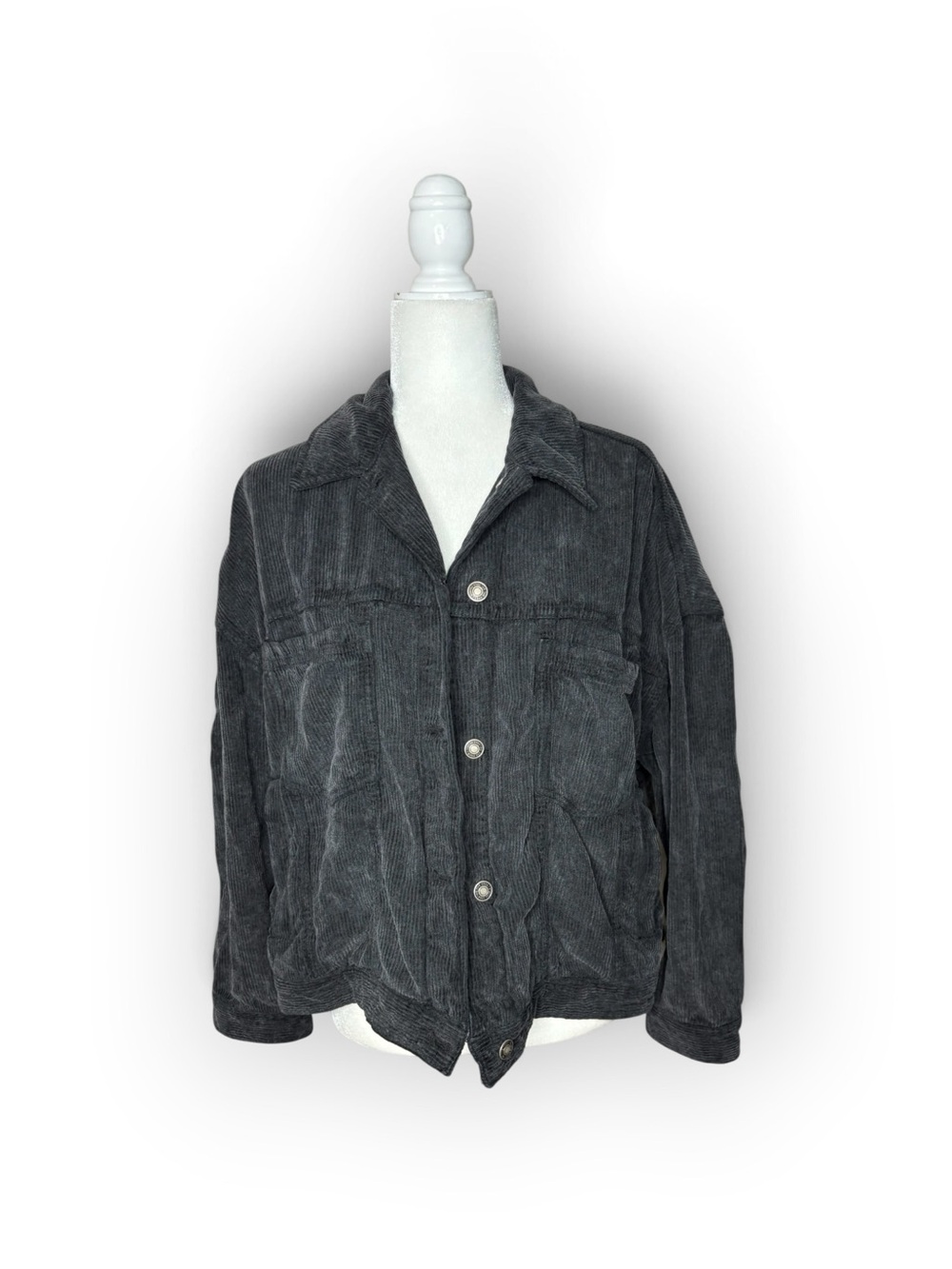 Free People Oversized Corduroy Utility Jacket Size Medium - Picture 7 of 16